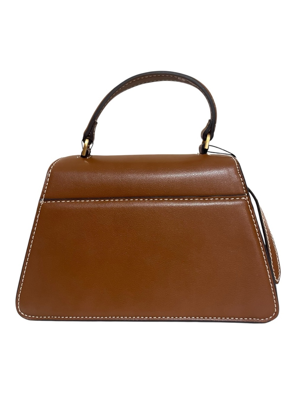 ZARA Mini City Buckle Crossbody Satchel Camel Brown Top Handle NWT - Picture 2 of 10